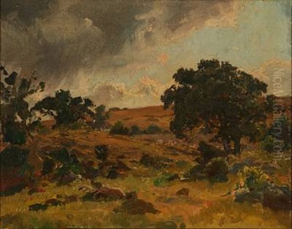 Landscape From Mols, Denmark Oil Painting by Viggo Pedersen