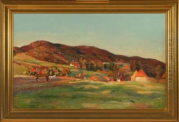 A Swedish Landscape From Kullen by Viggo Pedersen