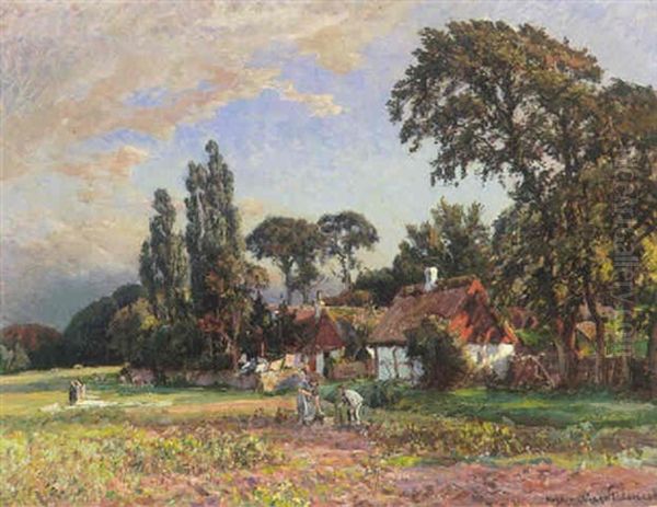 Der Graves Kartoffeler Op Oil Painting by Viggo Pedersen