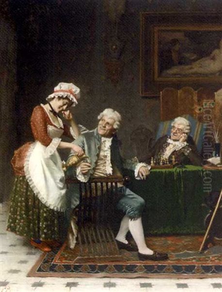 The Servant Oil Painting by Pio Pedersoli