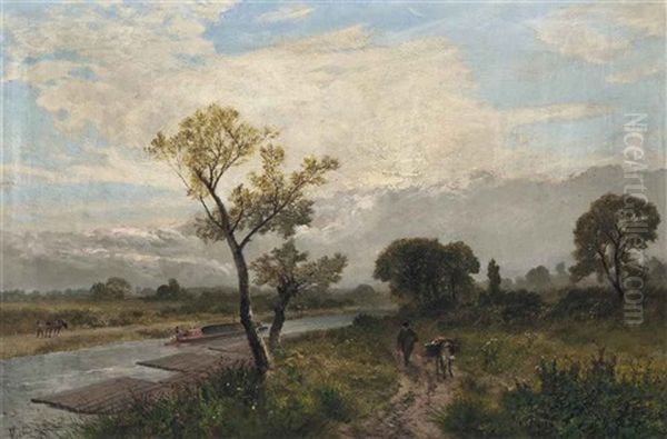 Morning Near Edmonton Oil Painting by James Peel