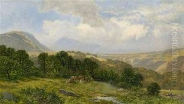 Sommerlandschaft (wales?) Oil Painting by James Peel