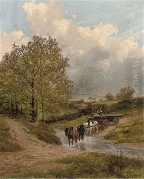 Near Bramshott Common, Hampshire Oil Painting by James Peel