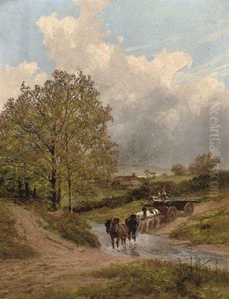 Near Bramshott Common, Hampshire Oil Painting by James Peel