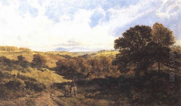 Near Shebbear, North Devon Oil Painting by James Peel