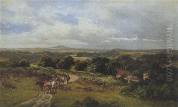 Witley Common, Nr. Mousehill, Surrey Oil Painting by James Peel