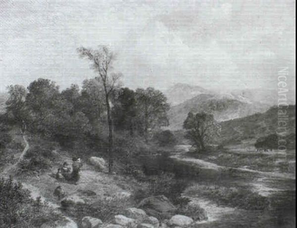 Eskdale, Cumberland Oil Painting by James Peel