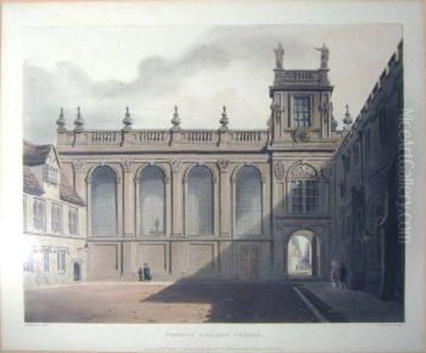 Trinity College Chapel Oil Painting by John Bluck