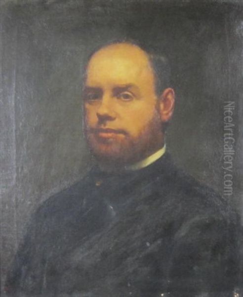 Portrait Of Samuel Myers Oil Painting by Paul Peel