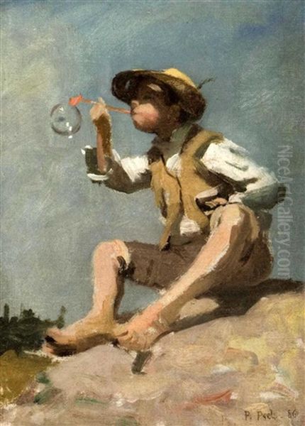 Study After The Bubble Boy Oil Painting by Paul Peel