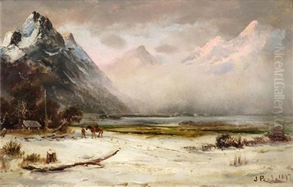 Mt. Cook Oil Painting by James Peele