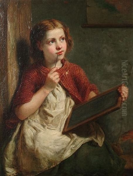 The Young Scholar Oil Painting by John Thomas Peele