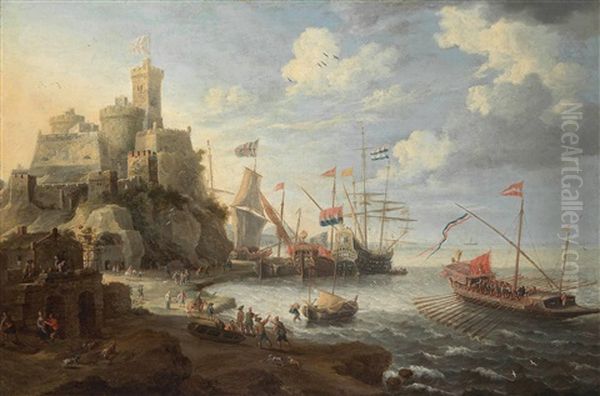 Sudliche Hafenansicht Oil Painting by Bonaventura Peeters the Elder