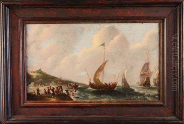 Retour De Peche Oil Painting by Bonaventura Peeters the Elder