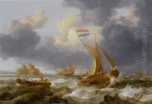 Marine Oil Painting by Jan Peeters the Elder