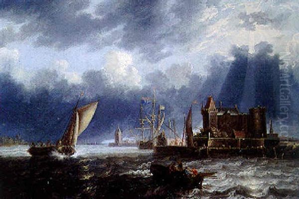 Scene De Tempete Oil Painting by Jan Peeters the Elder