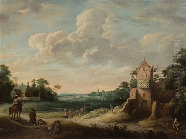 Landschaft Oil Painting by Gillis (Egidius I) Peeters