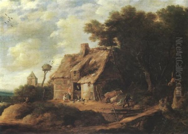 Landschaft Oil Painting by Gillis (Egidius I) Peeters