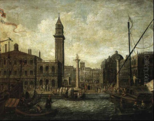 La Piazzetta Oil Painting by Jacob Peeters