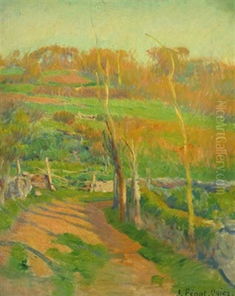 Le Chemin Creux Oil Painting by Jean Bertrand Pegot-Ogier