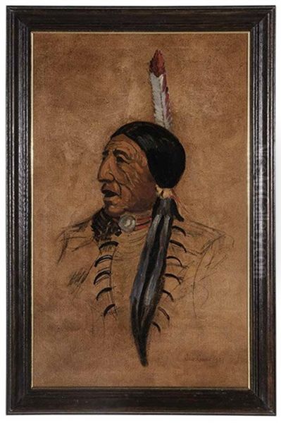 Portrait Of Joe Crow Oil Painting by Ernest Clifford Peixotto