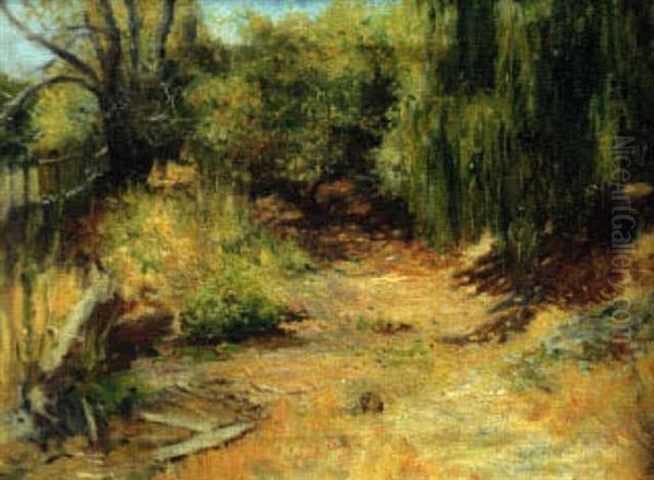 Summer River Landscape, San Rafael Oil Painting by Ernest Clifford Peixotto