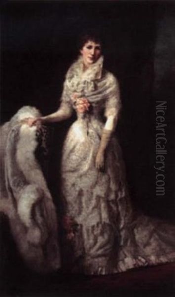 A Lady Of Lyon Oil Painting by George Da Maduro Peixotto