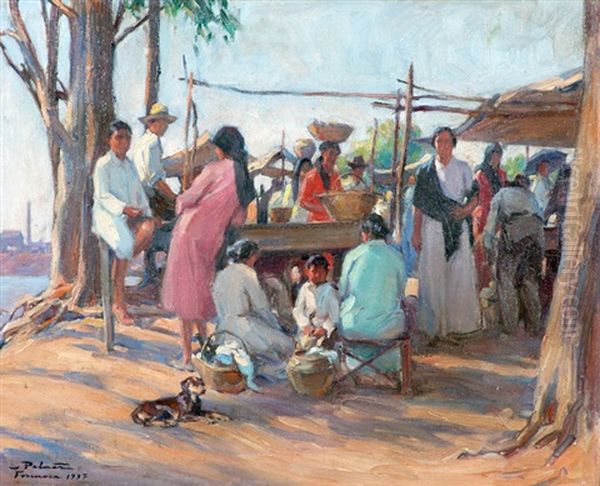 La Feria De Formosa Oil Painting by Juan Pelaez