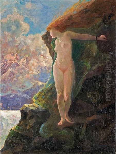 Andromeda Oil Painting by Adam Pelcynski