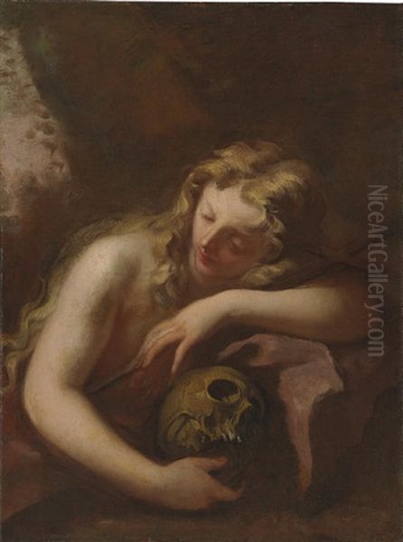 The Penitent Magdalene Oil Painting by Giovanni Antonio Pellegrini