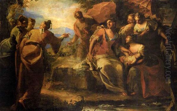 The Finding Of Moses by Giovanni Antonio Pellegrini