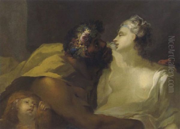 Allegoria Oil Painting by Giovanni Antonio Pellegrini