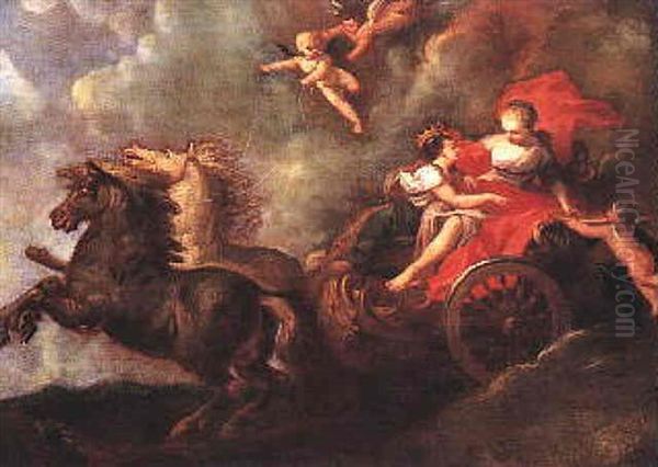 Diana And Callisto Oil Painting by Giovanni Antonio Pellegrini