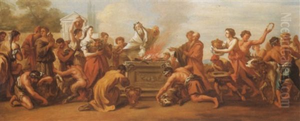 A Sacrifice by Giovanni Antonio Pellegrini