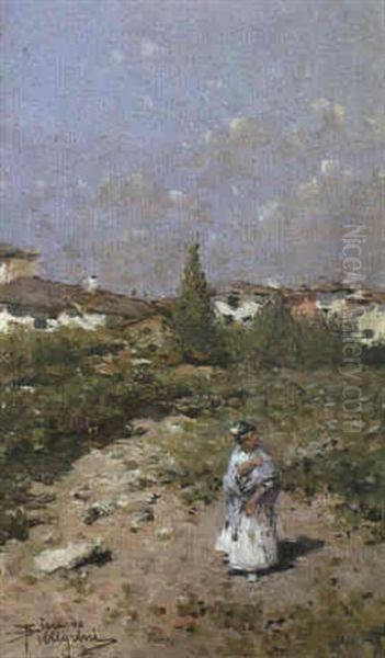 In Pieno Sole Oil Painting by Riccardo Pellegrini