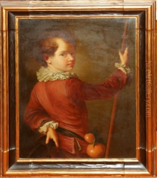 Young Man Oil Painting by Giacommo Antonio Pellegrino