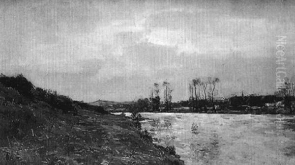 Les Bords De Seine by Pierre Jacques Pelletier