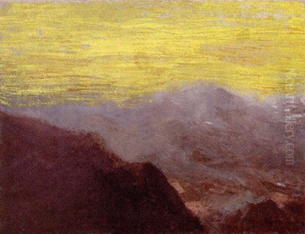 Landscape Oil Painting by Giuseppe Pellizza da Volpedo