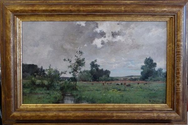 Paysage Normand Oil Painting by Leon Germain Pelouse