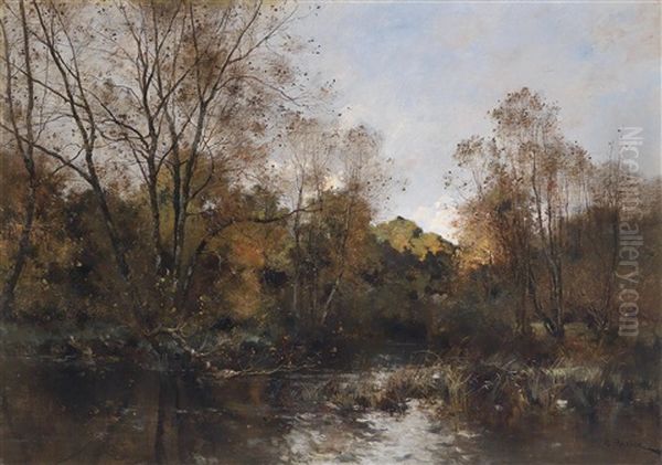 Waldweiher Oil Painting by Leon Germain Pelouse