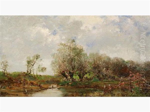 Ruisseau Dans La Campagne Oil Painting by Leon Germain Pelouse