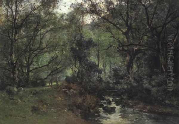 Waldlandschaft Oil Painting by Leon Germain Pelouse