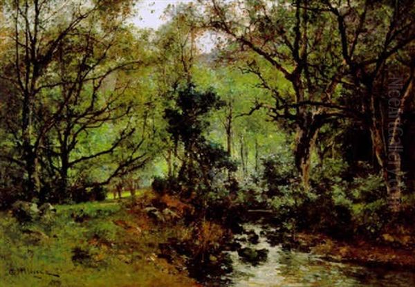 Waldlandschaft Oil Painting by Leon Germain Pelouse