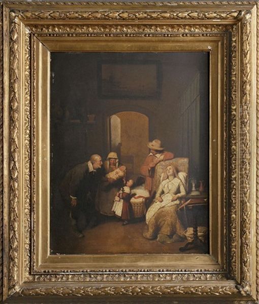 Familiengluck Oil Painting by Abraham van der Pelt