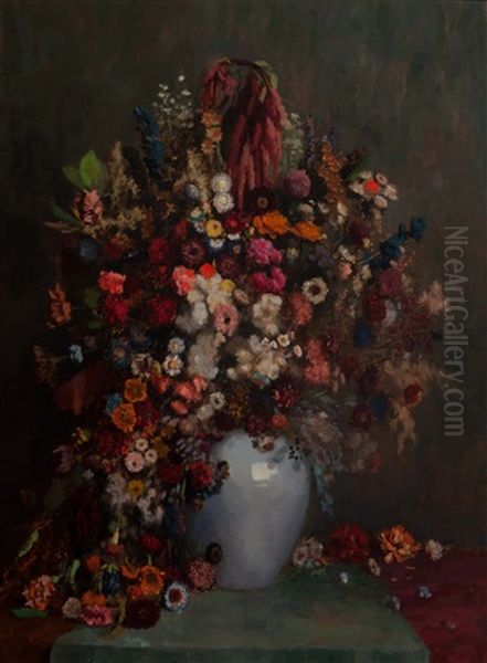 Abundance Of Flowers Oil Painting by Gottfried Van Pelt