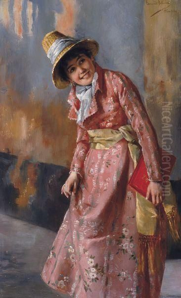 Jeune Femme Oil Painting by Edmund Blume