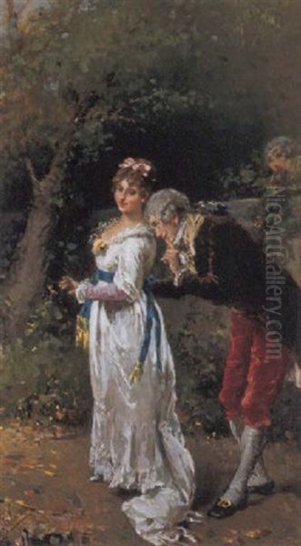 The Suitor Oil Painting by Francesco Peluso