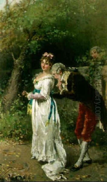 The Suitor Oil Painting by Francesco Peluso