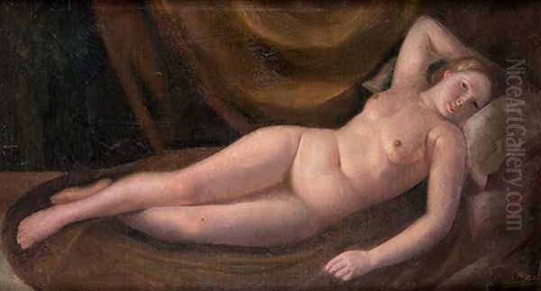 Desnudo Femenino Oil Painting by Maximino Pena Munoz