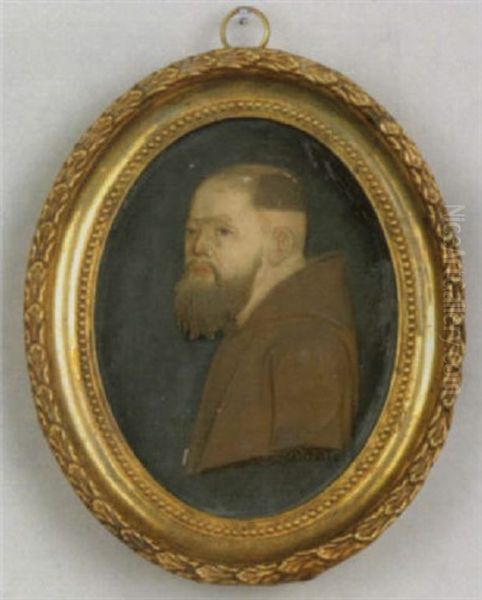 Pater Joachim Haspinger Oil Painting by Johann Baptist Pendl